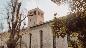 South daytime view of Winthrop Hall